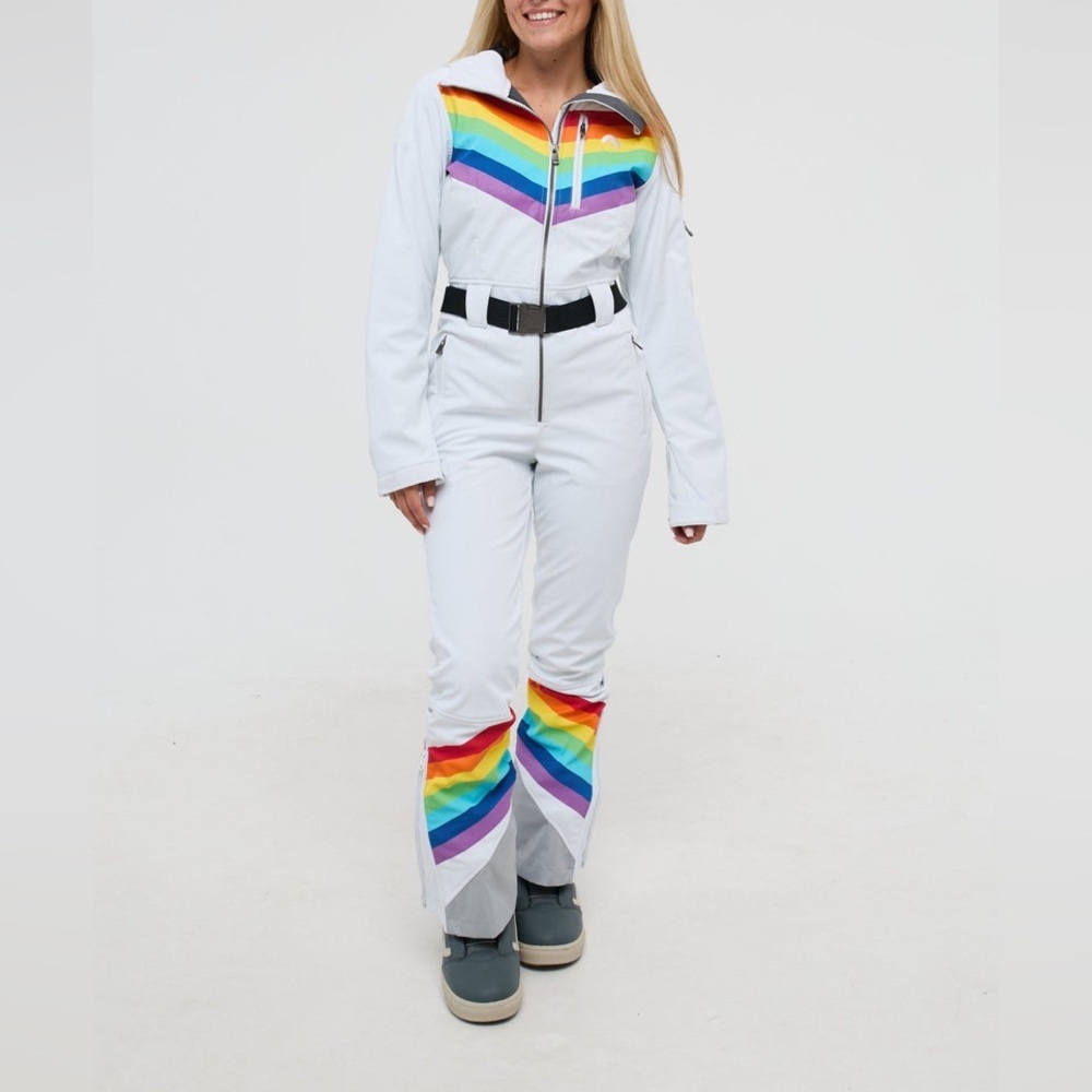 OOSC Women's Rainbow Road Curved Female Ski Suit Size M